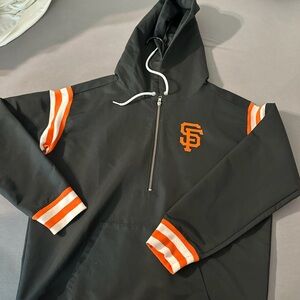 Victoria's Secret Giants Black and Orange Hooded Jacket
